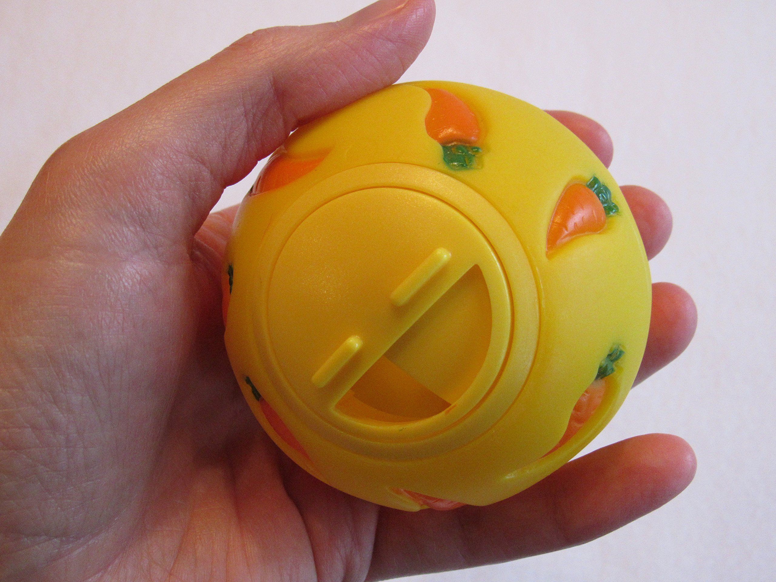 Toy for Guinea Pigs, Rabbits, Hedgehogs and Other Small Pets, 7 cm, Yellow