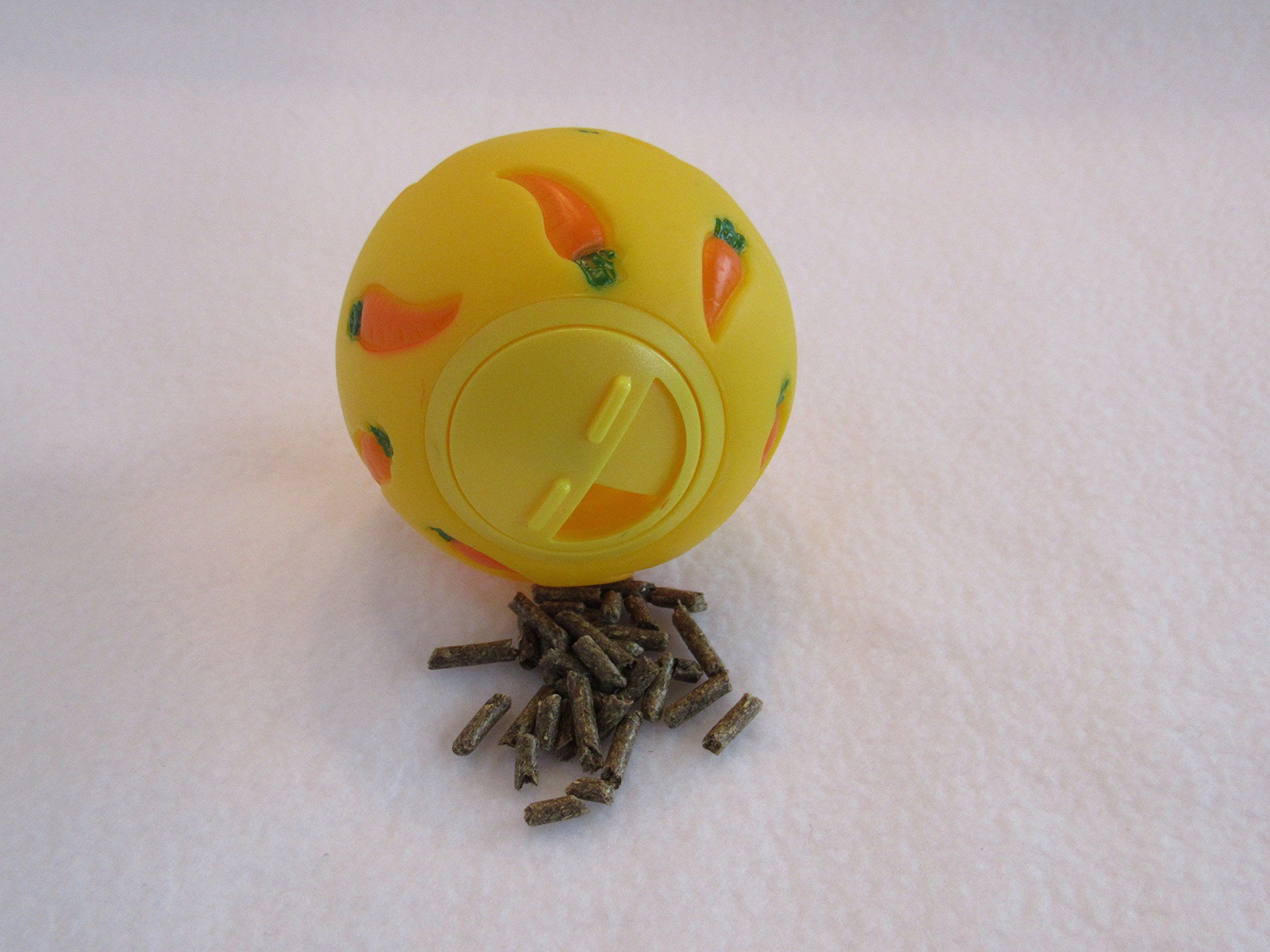 Toy for Guinea Pigs, Rabbits, Hedgehogs and Other Small Pets, 7 cm, Yellow view 2