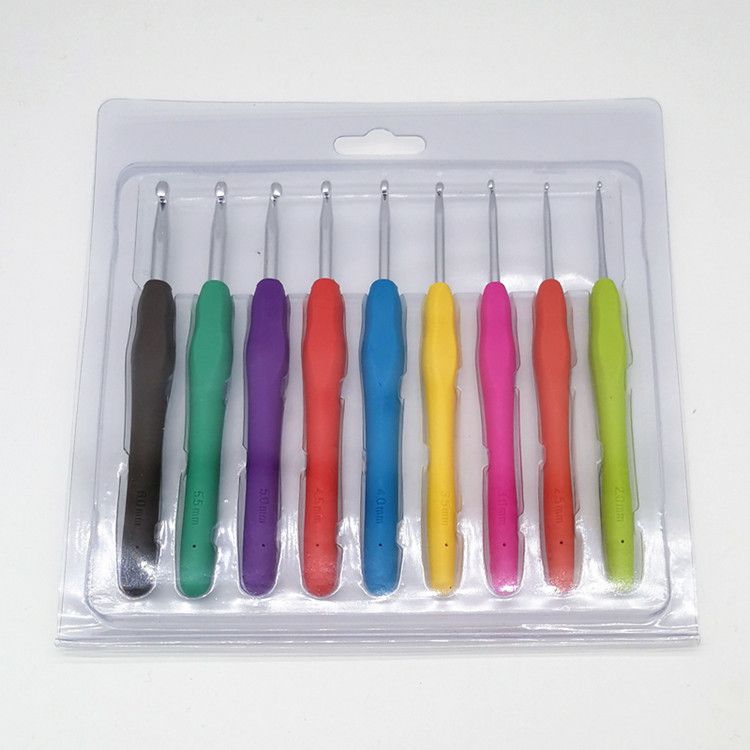 Crochet Hooks, 9 PCS Crochet Hooks Set with 9 Size Diverse Multicolor view 3