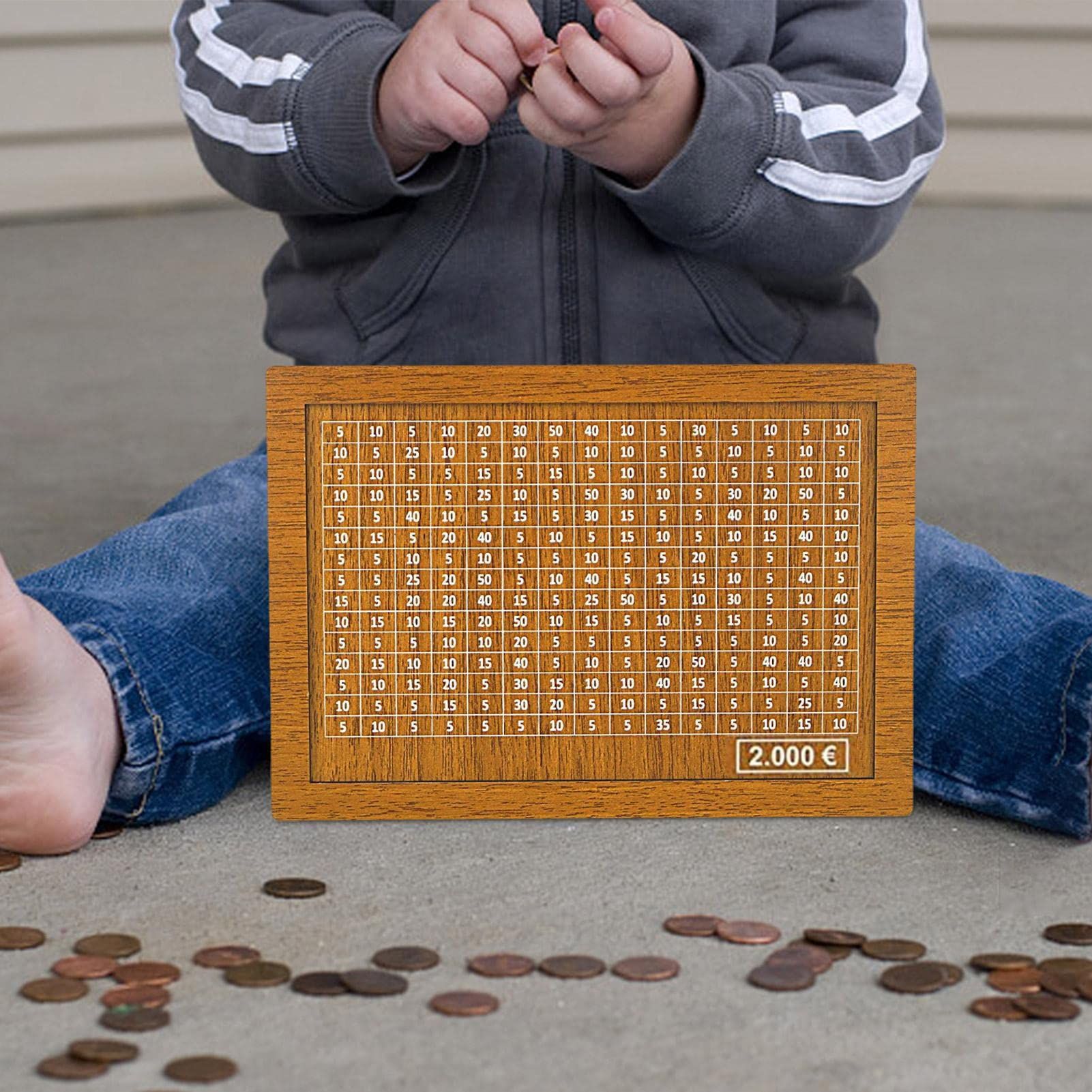 Money Saving Box - Home Kids Coin Paper Money Holder Boxes with Counting Tool view 4