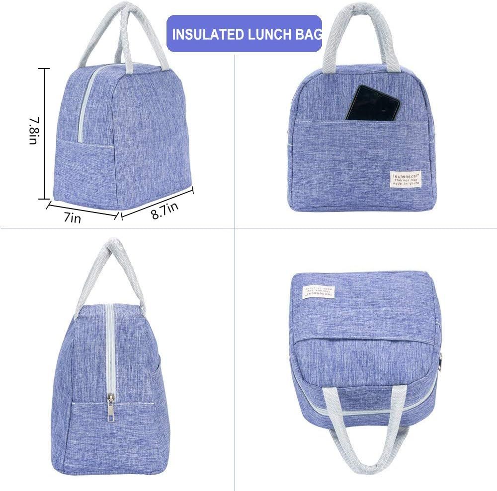 Women and Men Kids Insulated Cooler Lunch Tote Bag Reusable Lunch Box Kids for view 2