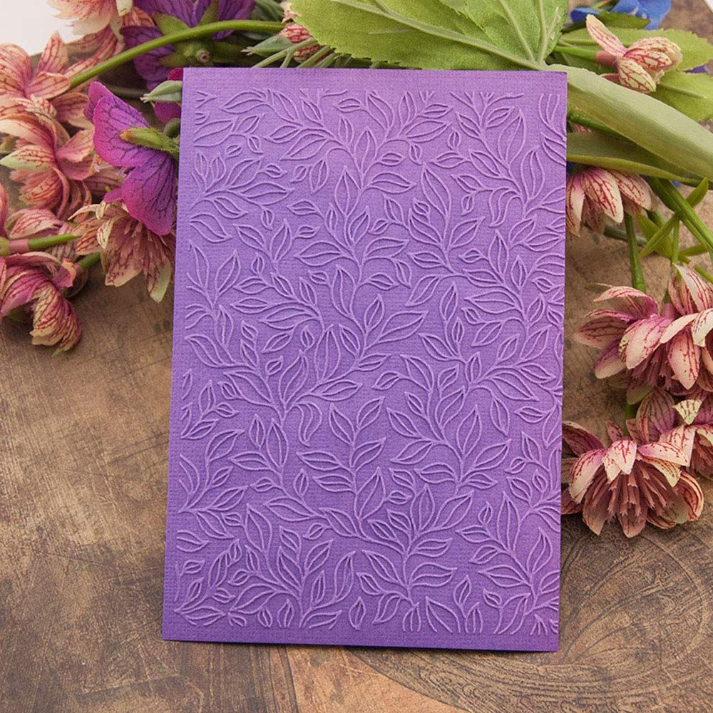 4.1 by 5.7 Inches Leaves Plastic Template Embossing Folders for Scrapbooking view 4