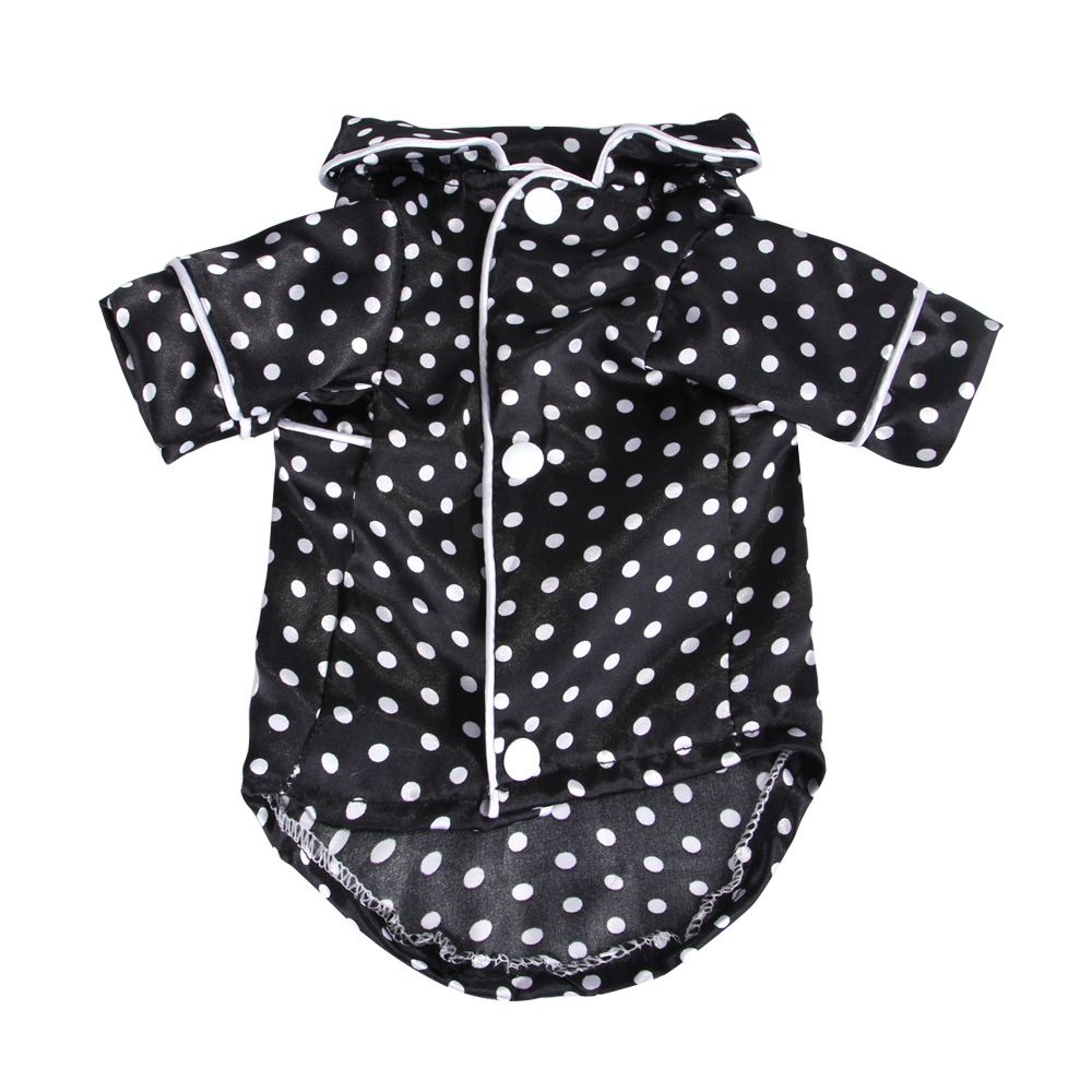 Dog Pajamas for Small Dog Boy Girl Puppy Clothes Dot Shirt Silk Loungewear