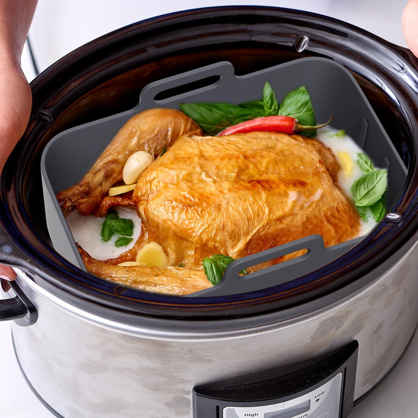 2pcs Air Fryer Silicone Liners for Dual DZ201 view 2