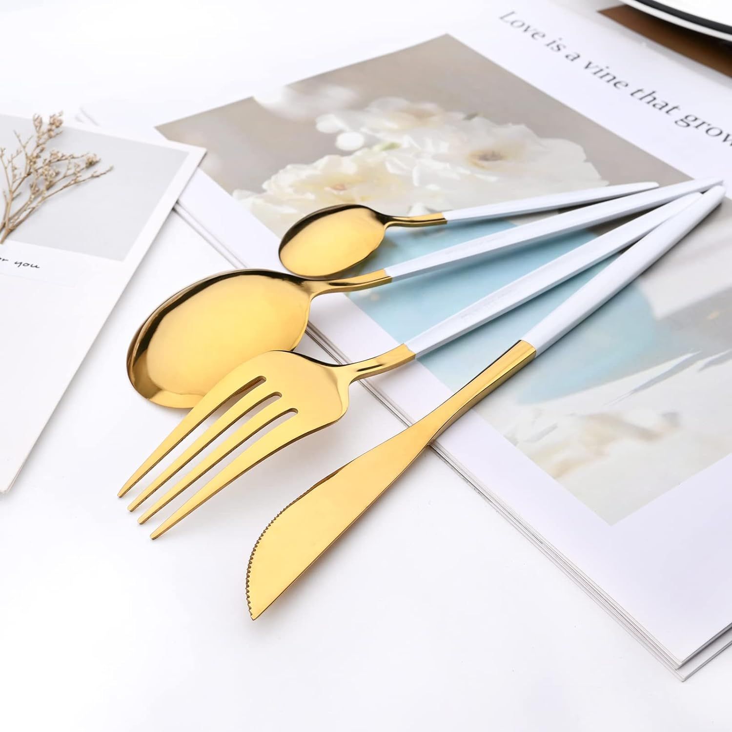 24-Piece Mirror Rainbow Flatware