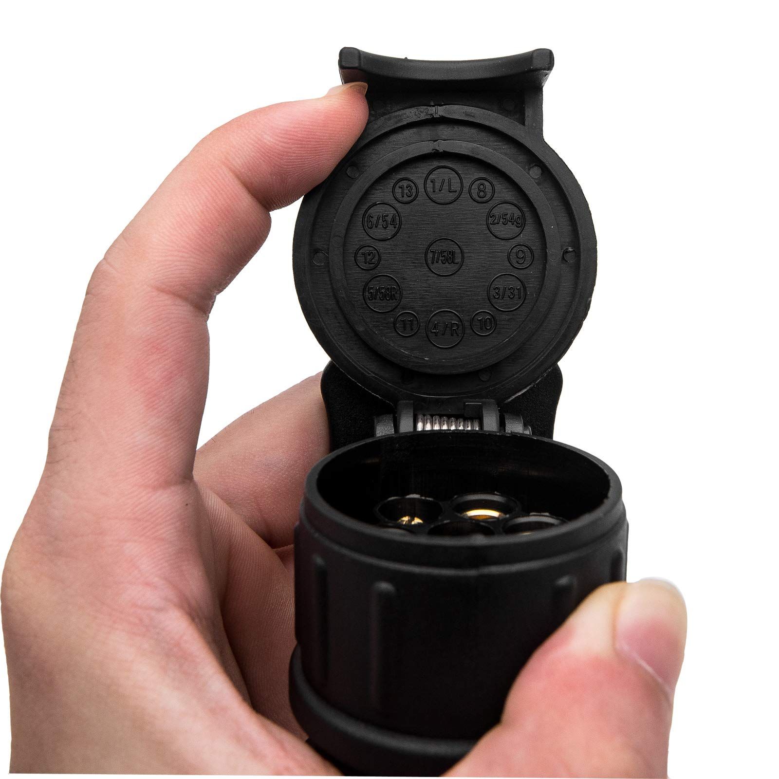 7 to 13 Pin Towing Socket Trailer Plug Waterproof Trailer Electrics Plug view 2