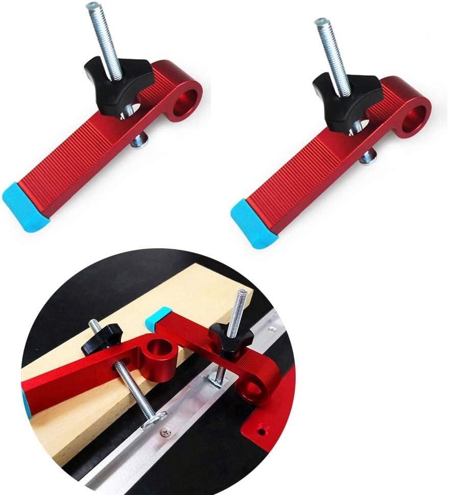 2 Pack T-Track Hold Down Clamps Kit，Woodworking tools Easy to install view 4