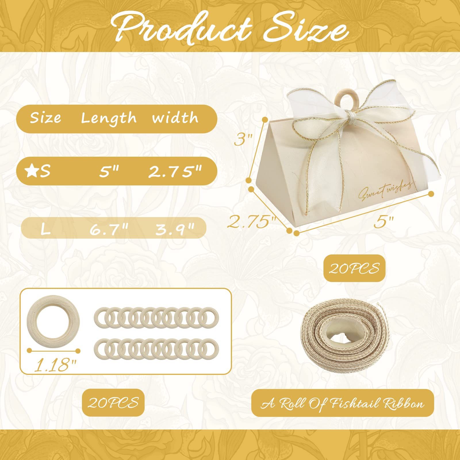 Wedding Candy Boxes, Beige Wedding Favor Boxes Chocolate Treat Gift Boxes,with