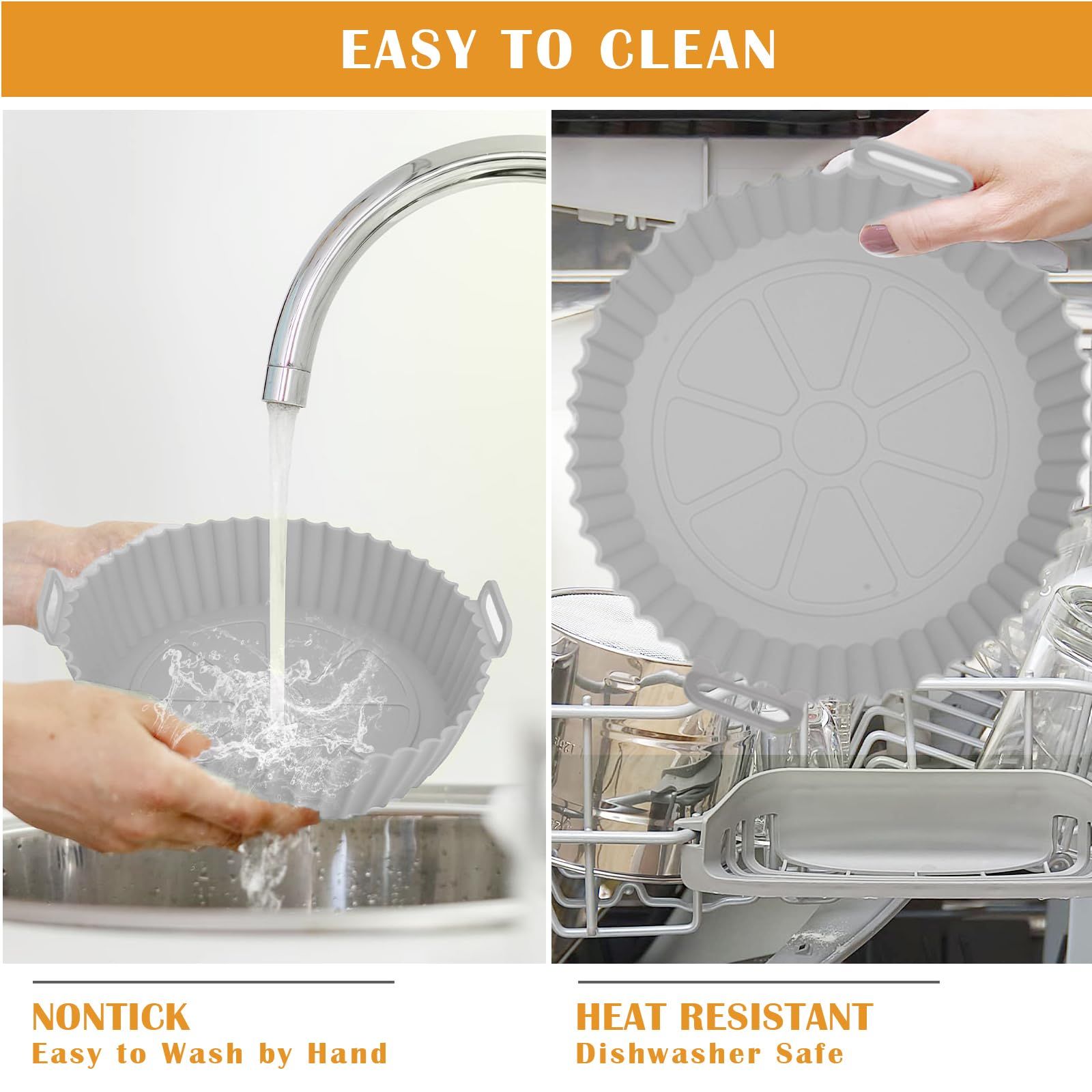 Air Fryer Silicone Baking Tray view 3