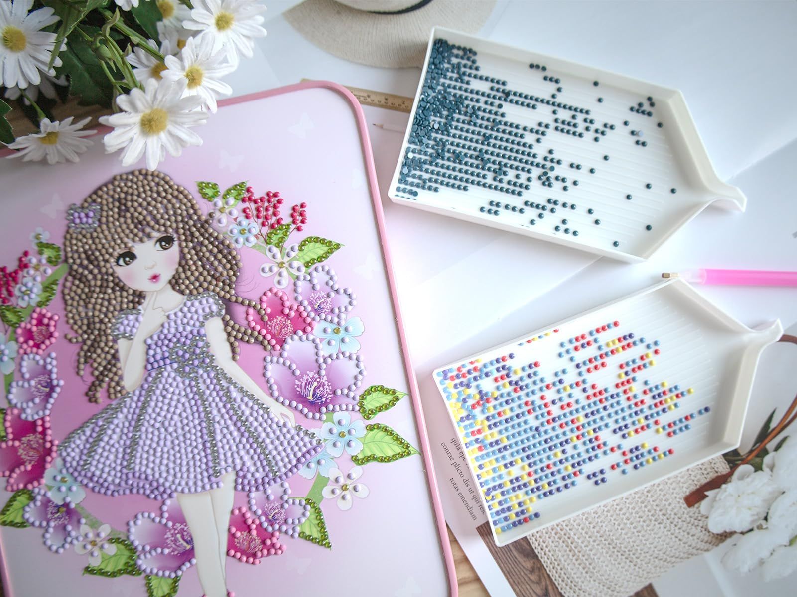 6PCS Large Plastic Diamond Art Painting Trays view 2