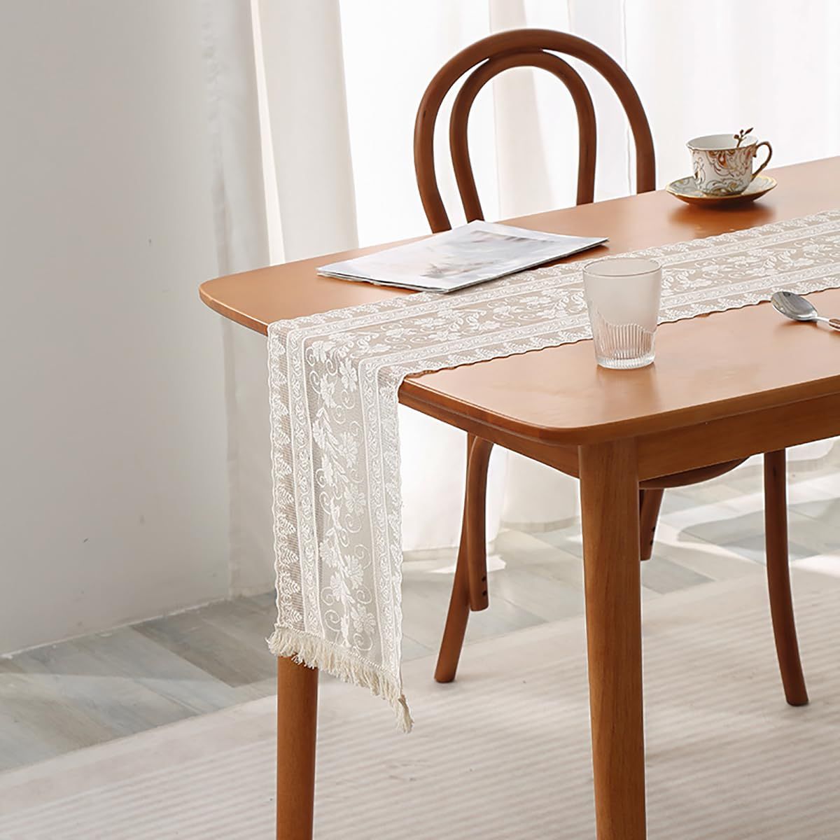 Knitted Hollow Table Runner view 2