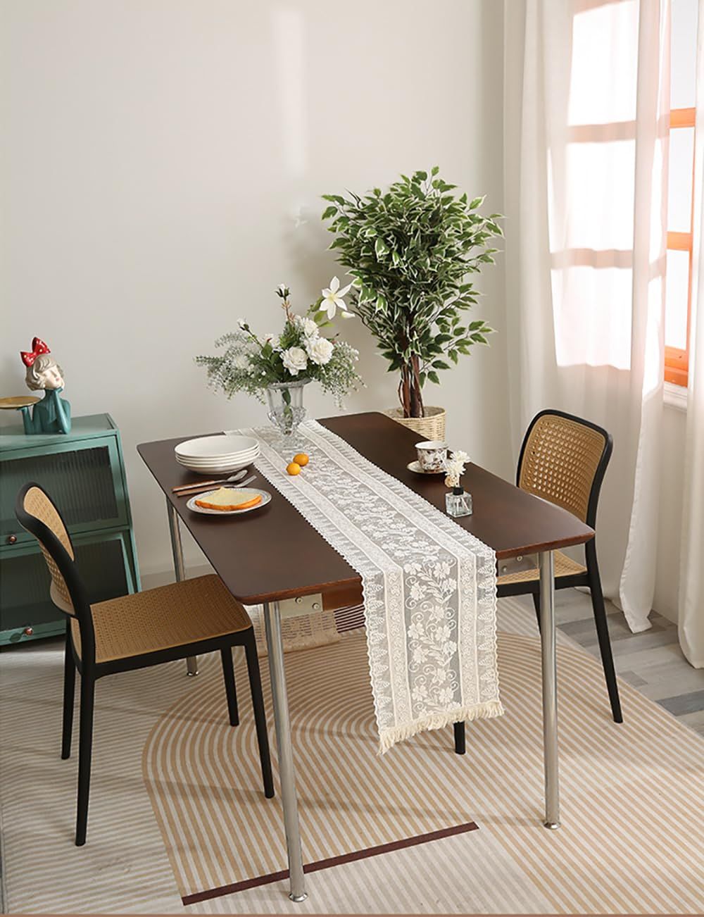 Knitted Hollow Table Runner view 3