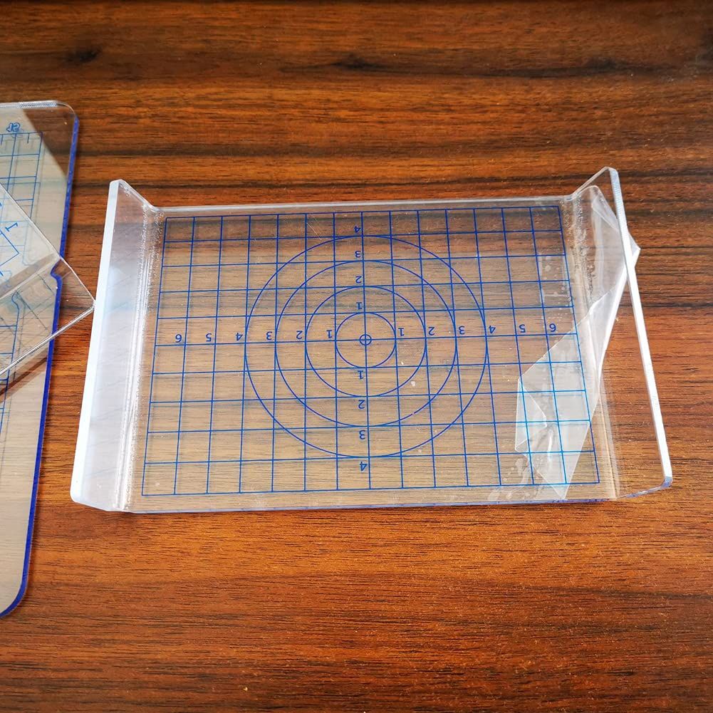 1PC Acrylic Sheet Backing Board with Grid Clay Pottery Craft Tool for Shaping