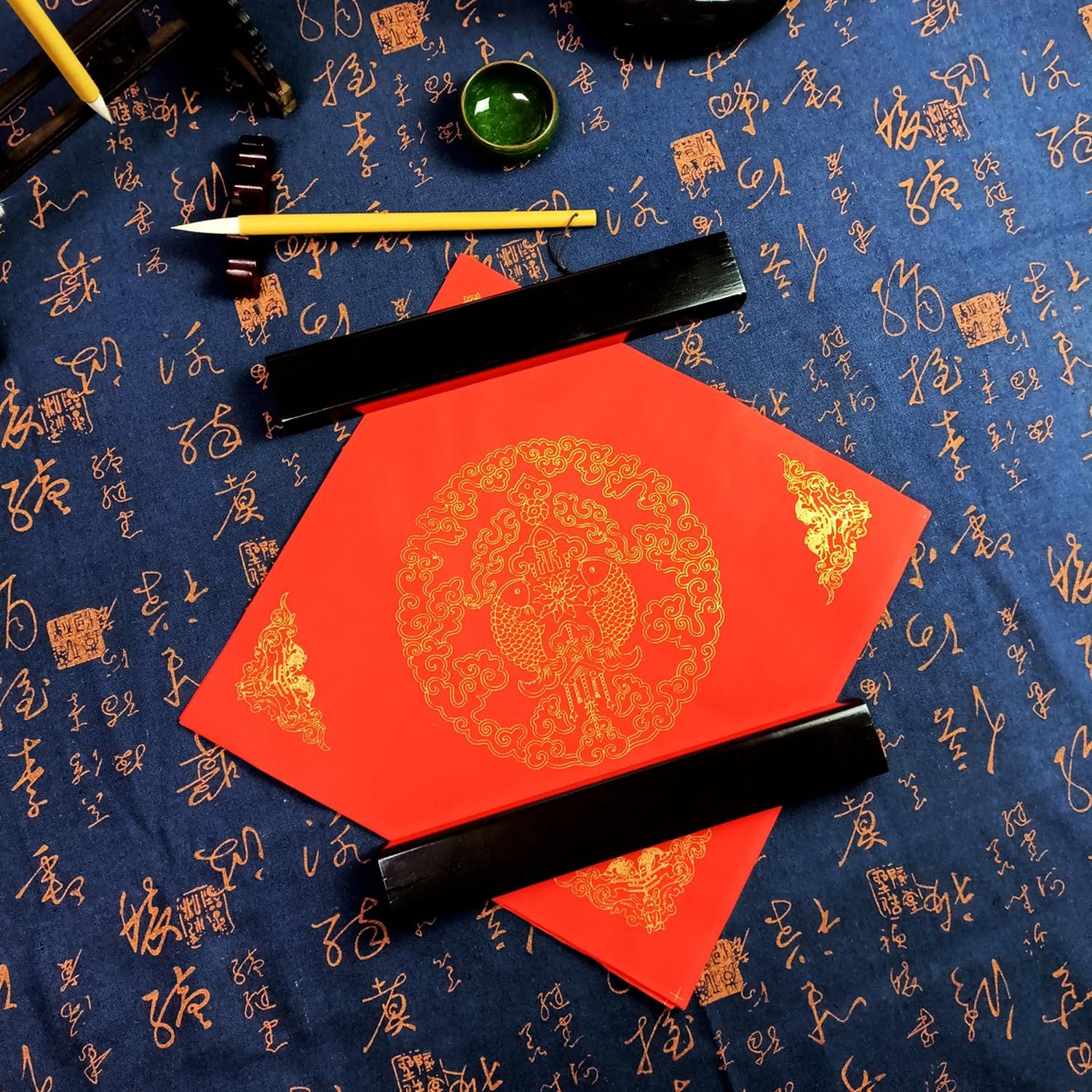 Chinese Spring Festival Blank Thicken Fu Character Red Xuan Paper view 2
