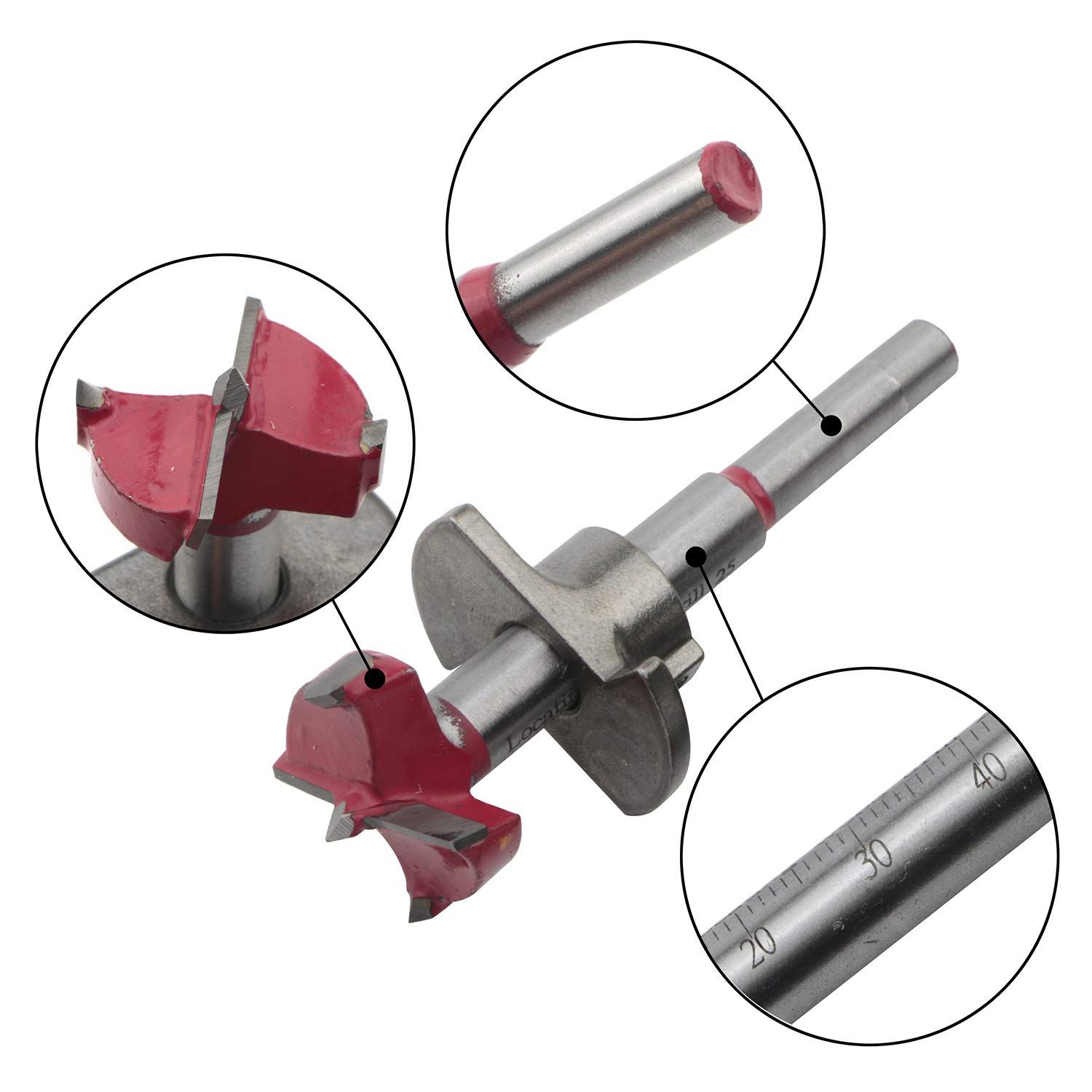 5Pcs 15-35mm Professional Drill Bit Set with Storage Case view 4