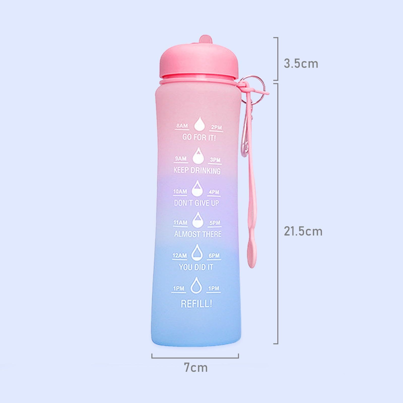 Collapsible Water Bottle with Time Marker view 3