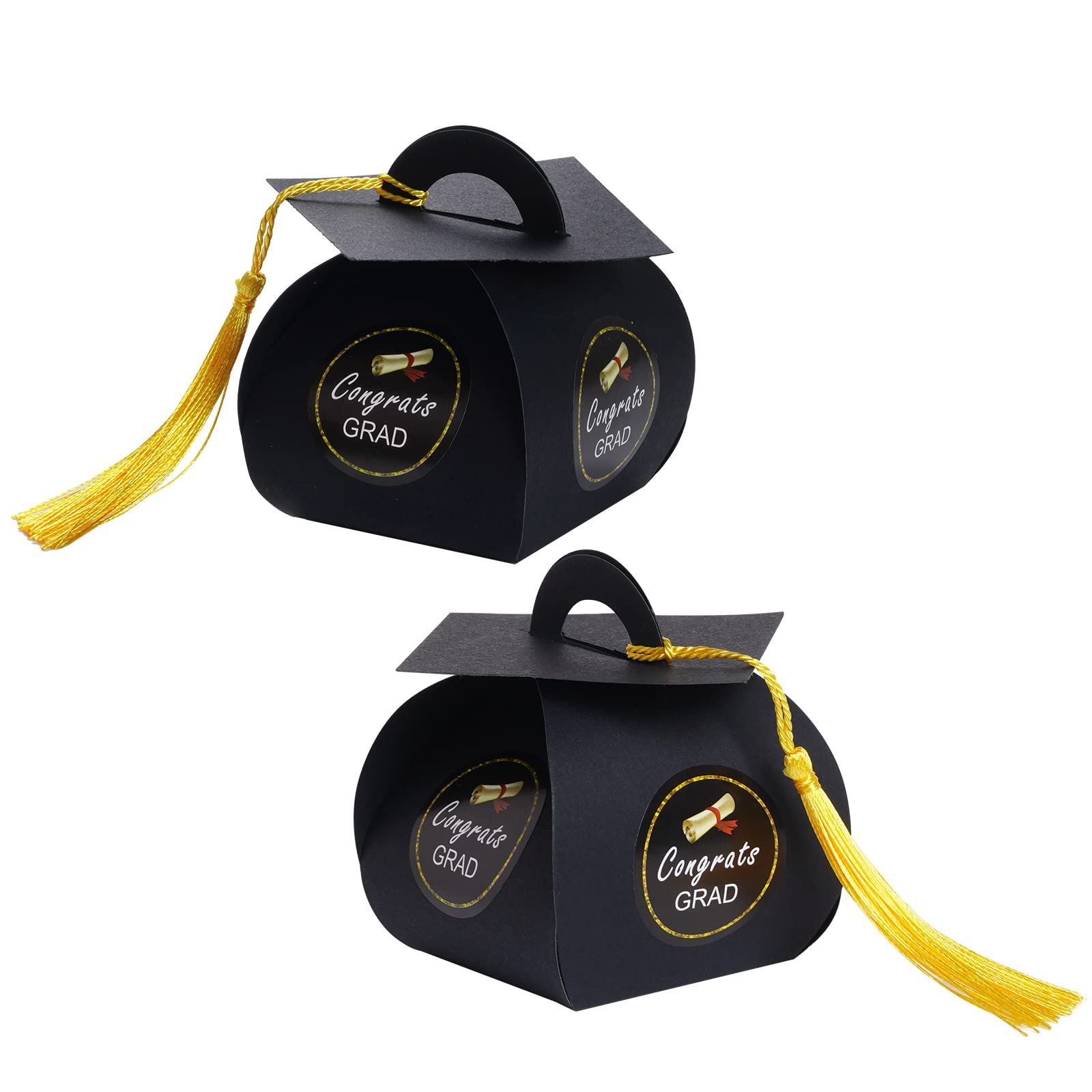 50 Pieces Graduation Cap Gift Box Graduation Candy Box Grad Candy Boxes view 2