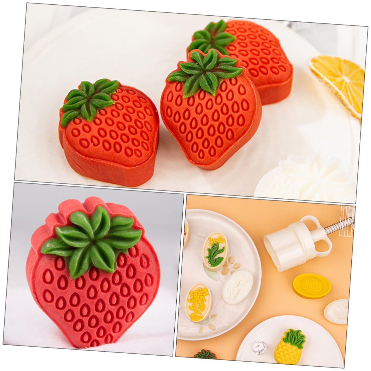 1pc Biscuit Mold Cookie Stamp Mooncake Form Hand Press Cake Mold Biscuit Stamp