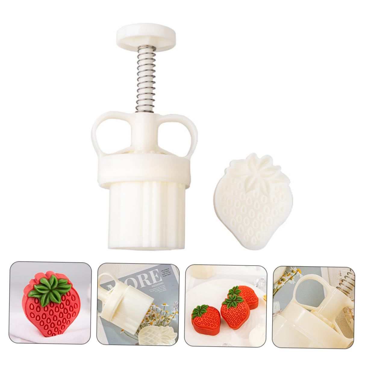 1pc Biscuit Mold Cookie Stamp Mooncake Form Hand Press Cake Mold Biscuit Stamp view 3