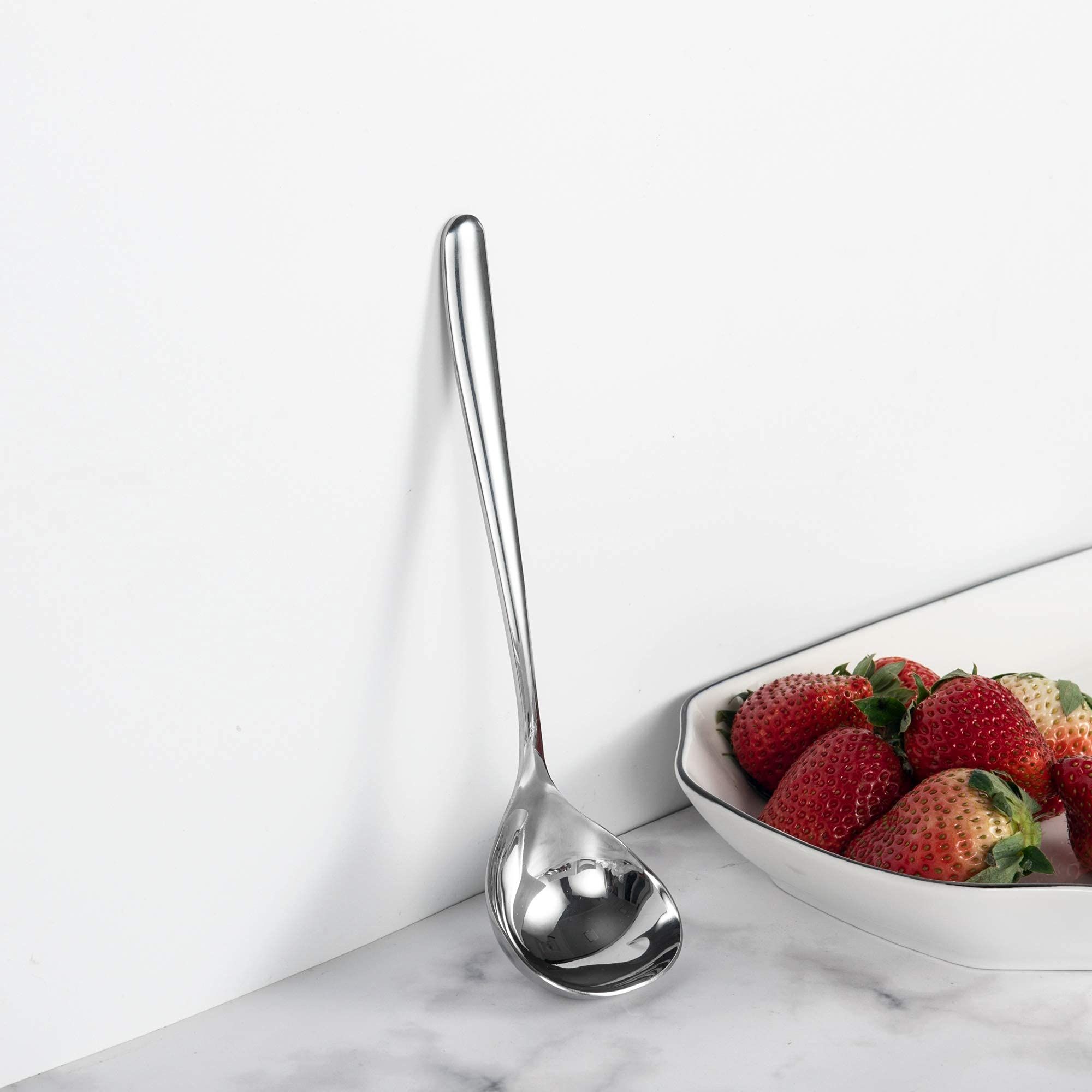 Small Ladle Sauce Ladle SUS304 Stainless Steel Small Serving Ladle 8-Inch view 2