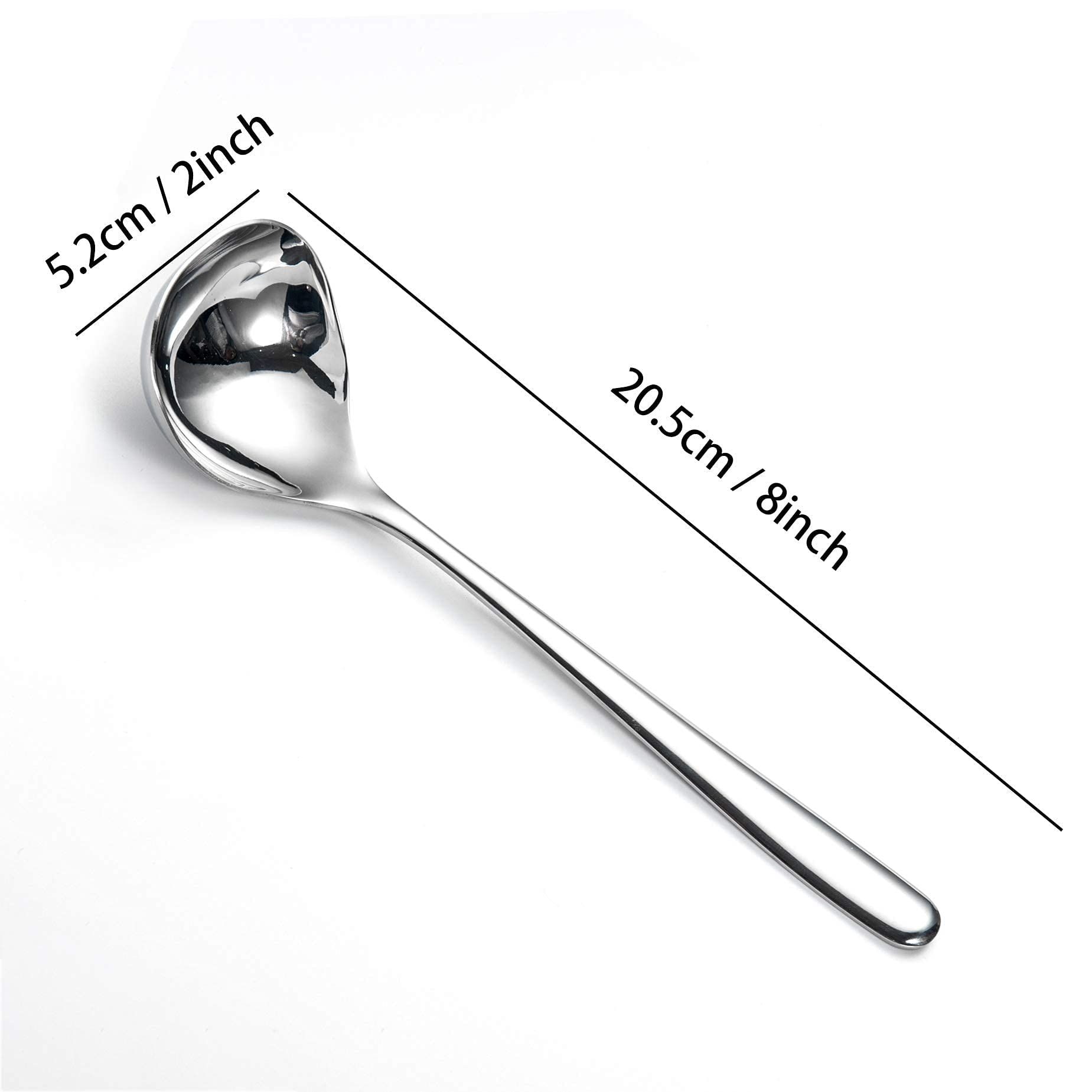 Small Ladle Sauce Ladle SUS304 Stainless Steel Small Serving Ladle 8-Inch view 4