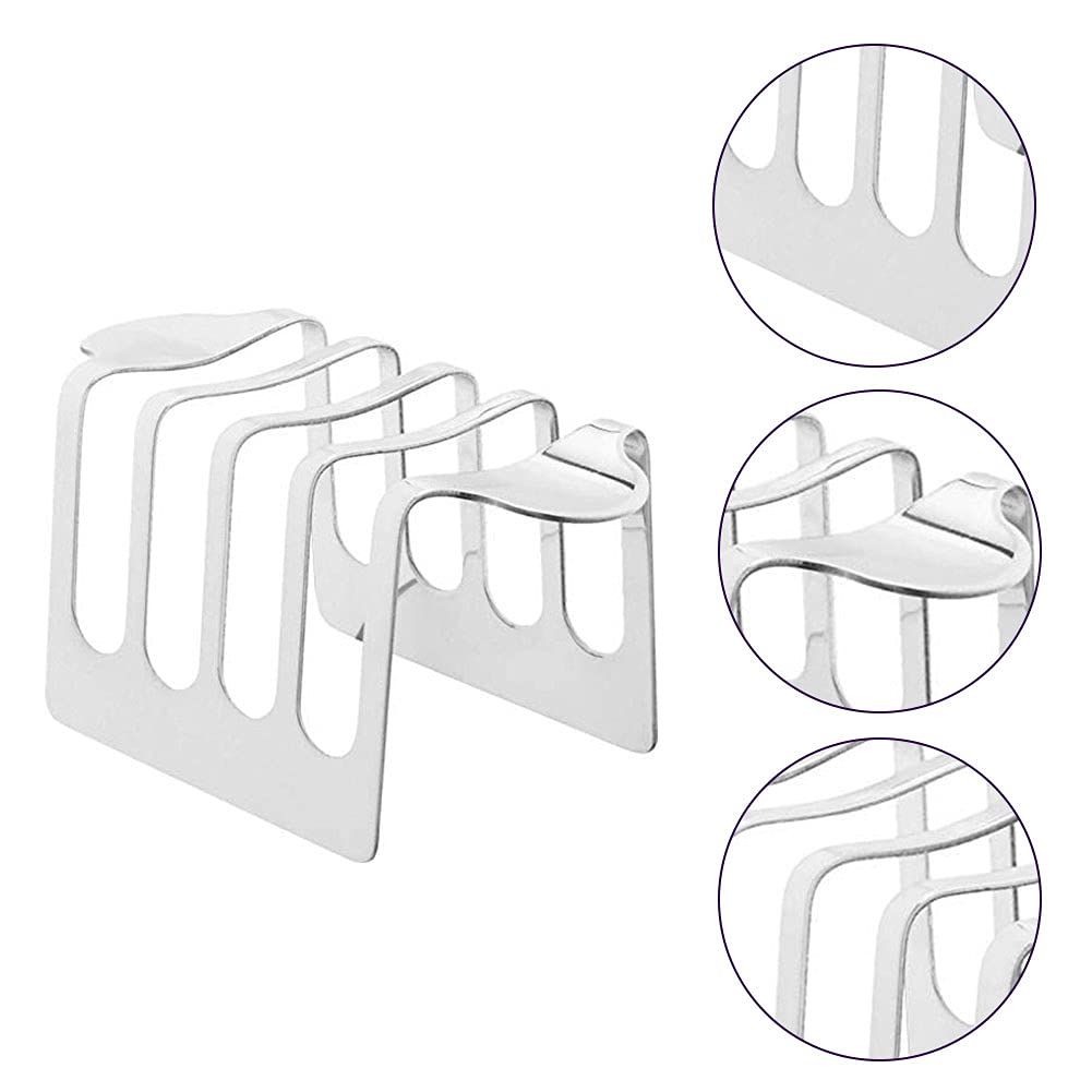 Toast Bread Rack Holder, 4 Slice Holes Toast Bread Rack, 4.92inch Rectangle view 2