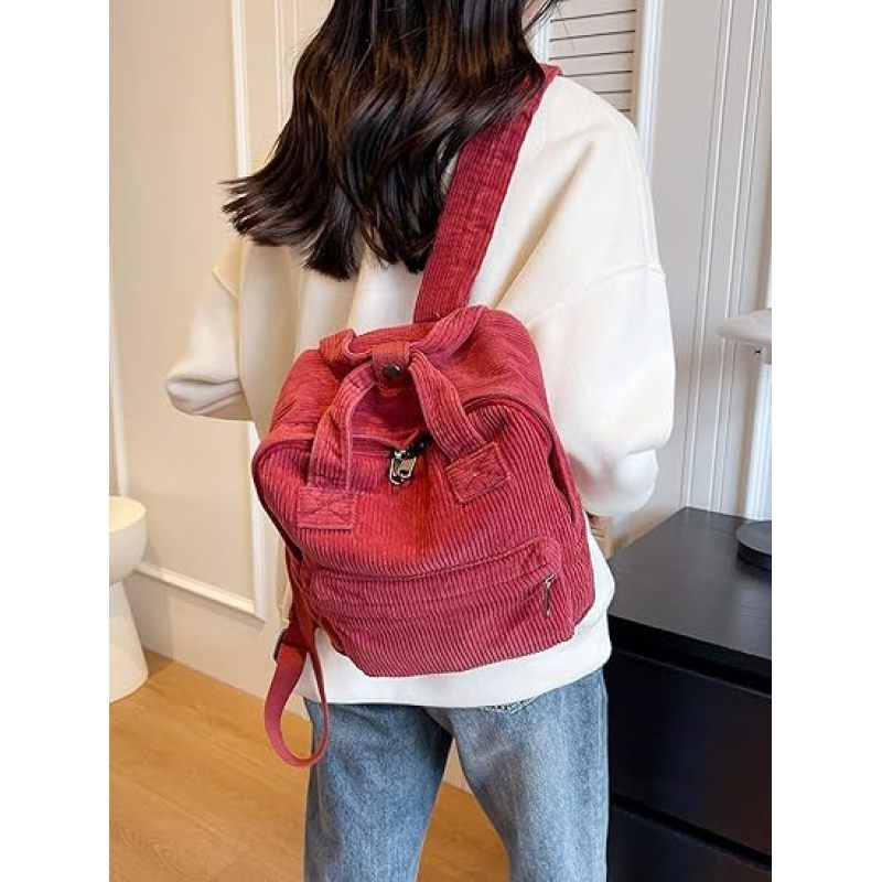 Vintage Denim Laptop Backpack Casual Canvas Daypack Handbag Purse Lightweight