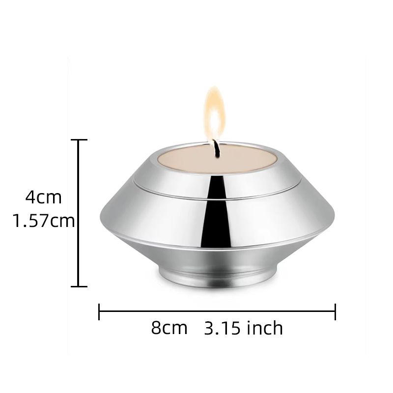Cremation for Ashes Stainless Steel Candle Holder Keepsake Urn for