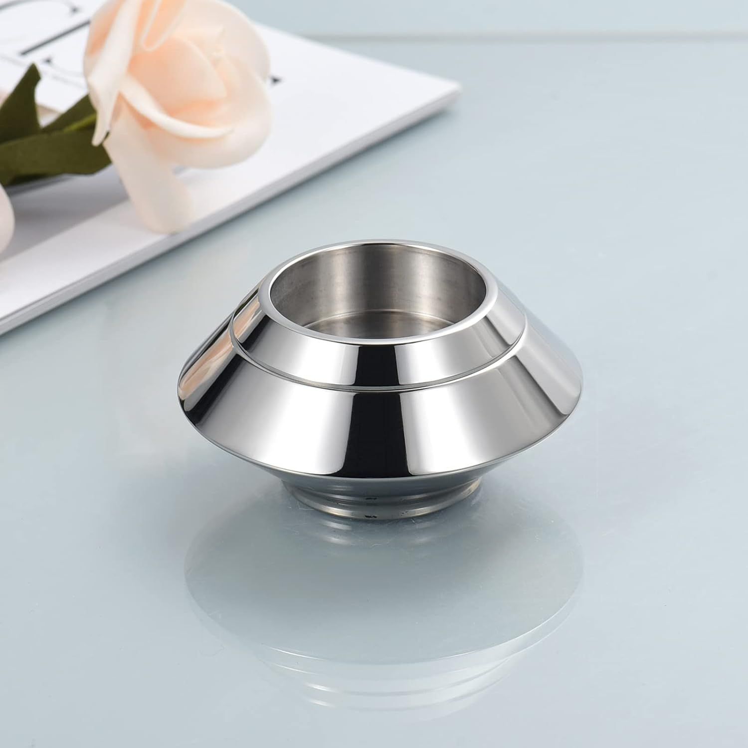 Cremation for Ashes Stainless Steel Candle Holder Keepsake Urn for view 3