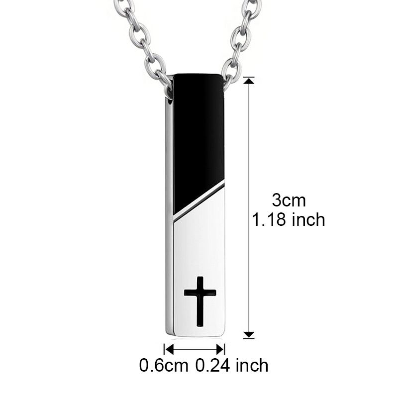Cremation Urn Necklace for Ashes Urn Jewelry Cross Cube Ash Necklace Memorial