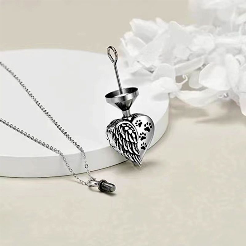 Cremation Jewelry for Ashes Engraved Your Wings were Ready Urn Necklace