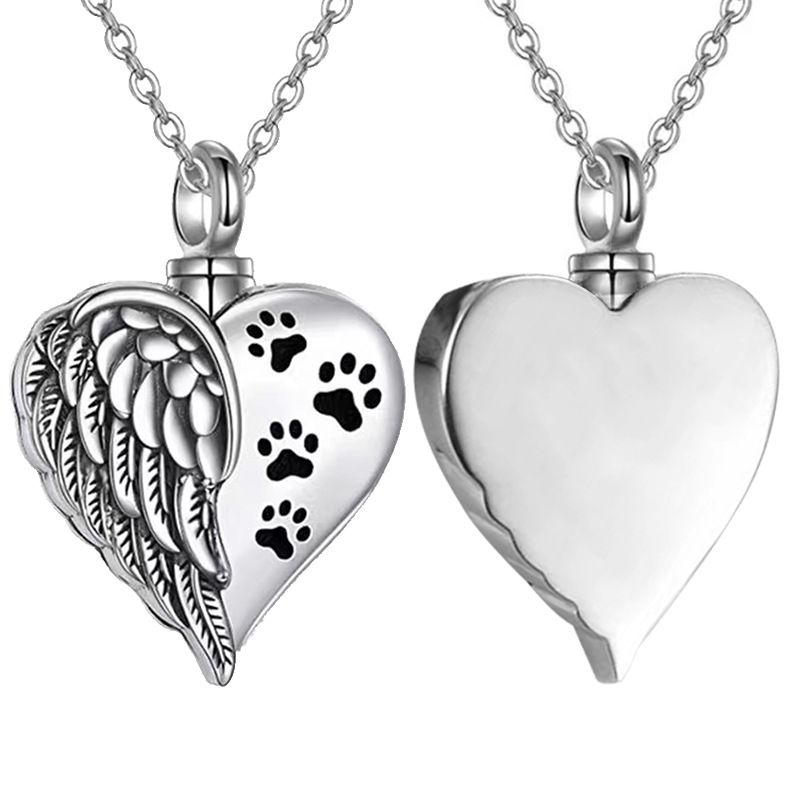 Cremation Jewelry for Ashes Engraved Your Wings were Ready Urn Necklace view 3