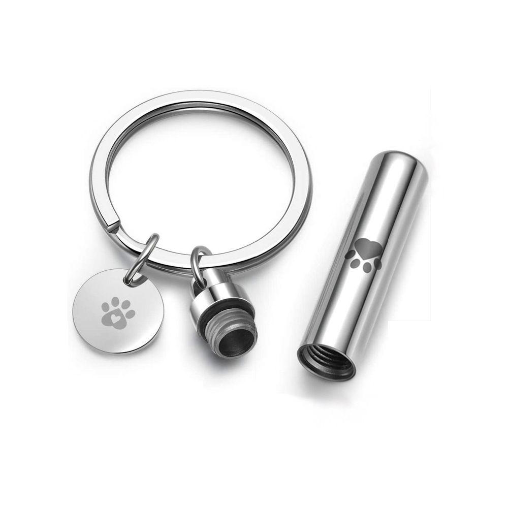 Waterproof Cremation Pet Keychain for Dogs Ashes view 2
