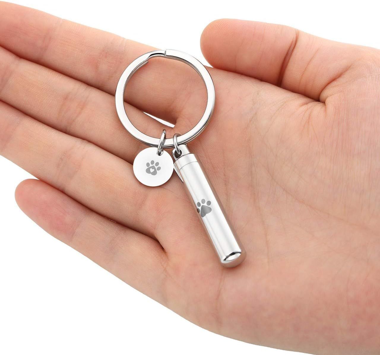 Waterproof Cremation Pet Keychain for Dogs Ashes view 4