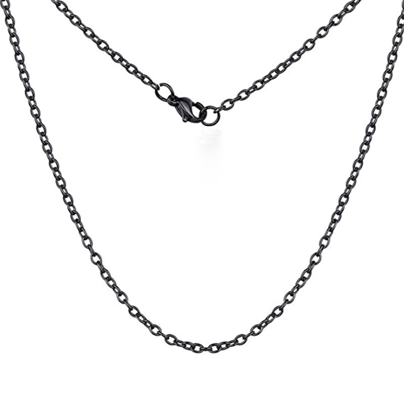 2PCS Stainless Steel/18K Gold Plated Snake Chain Necklace for Women Men