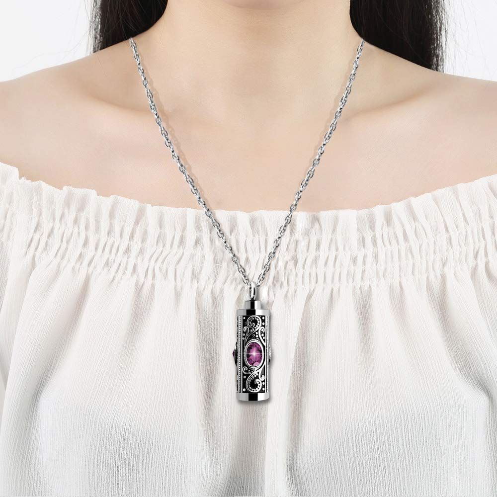 Cremation Urn Necklace for Ashes Keepsake Cremation Jewelry for Human Ashes view 2