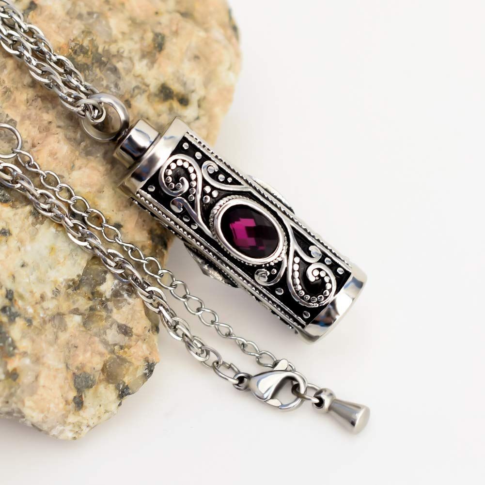 Cremation Urn Necklace for Ashes Keepsake Cremation Jewelry for Human Ashes view 3