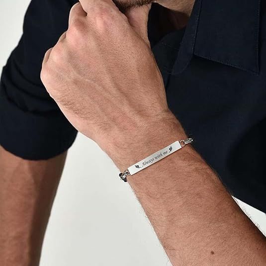 Adjustable Cremation Memorial Urn Bracelet - Stainless Steel Cremation Manmade view 2
