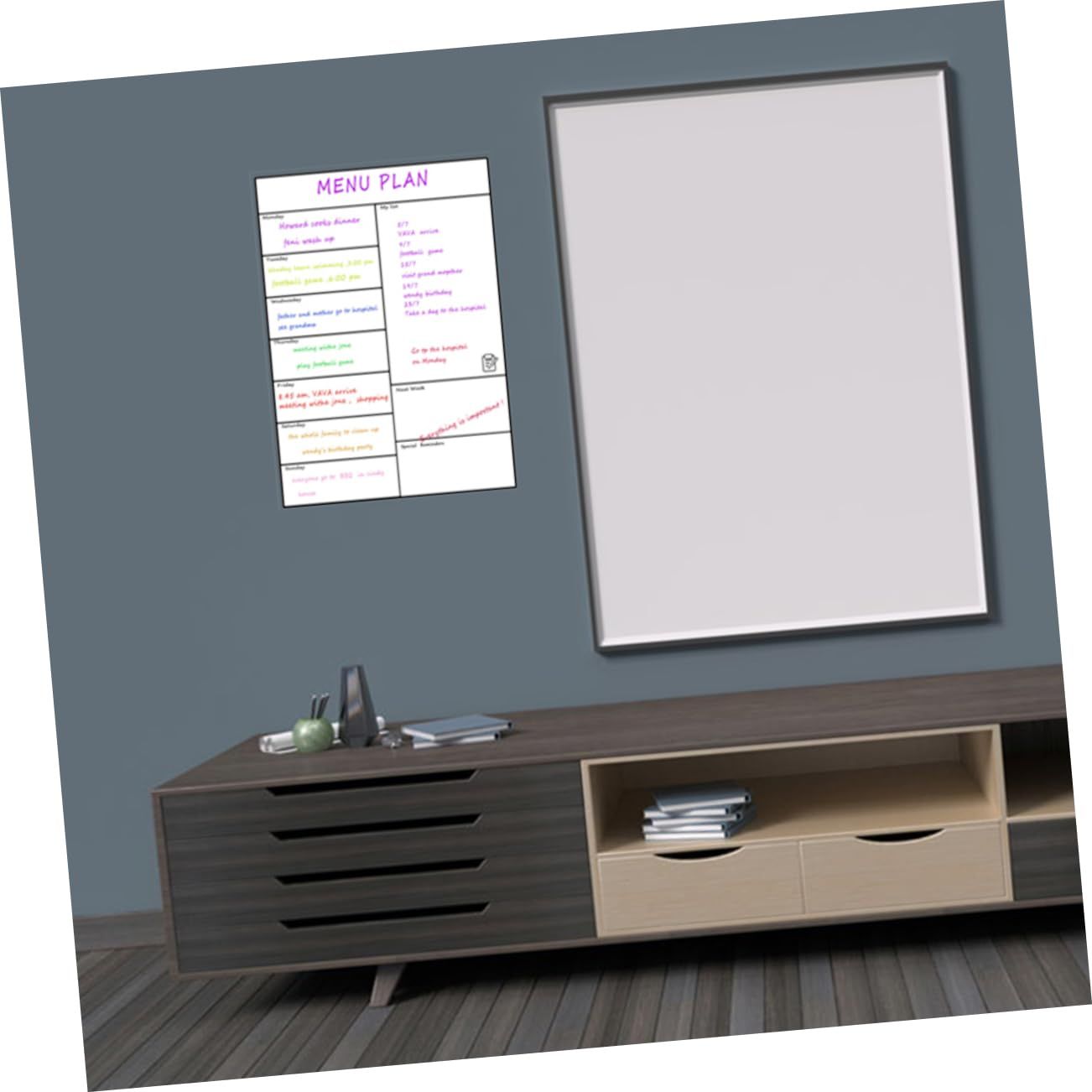 Sheet Dry Erase Calendar Fridge Calendar Magnetic Calendar Stickers Weekly view 3