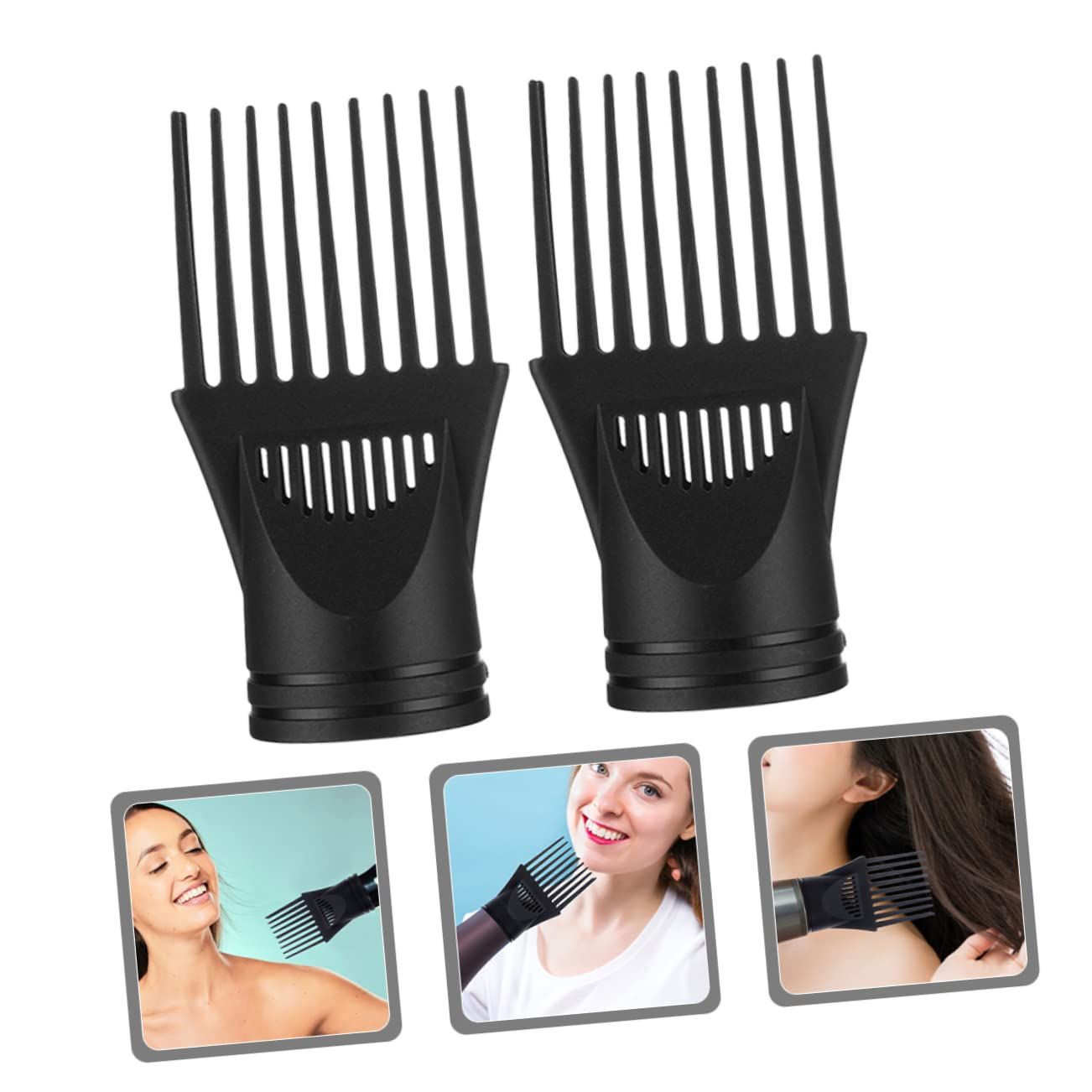 2pcs Hair Dryer Comb Universal Blow Dryer Comb Universal Hair Dryer Nozzle view 4
