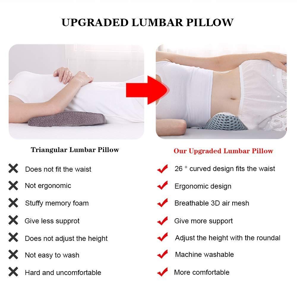 Lumbar Support Pillow for Sleeping view 4