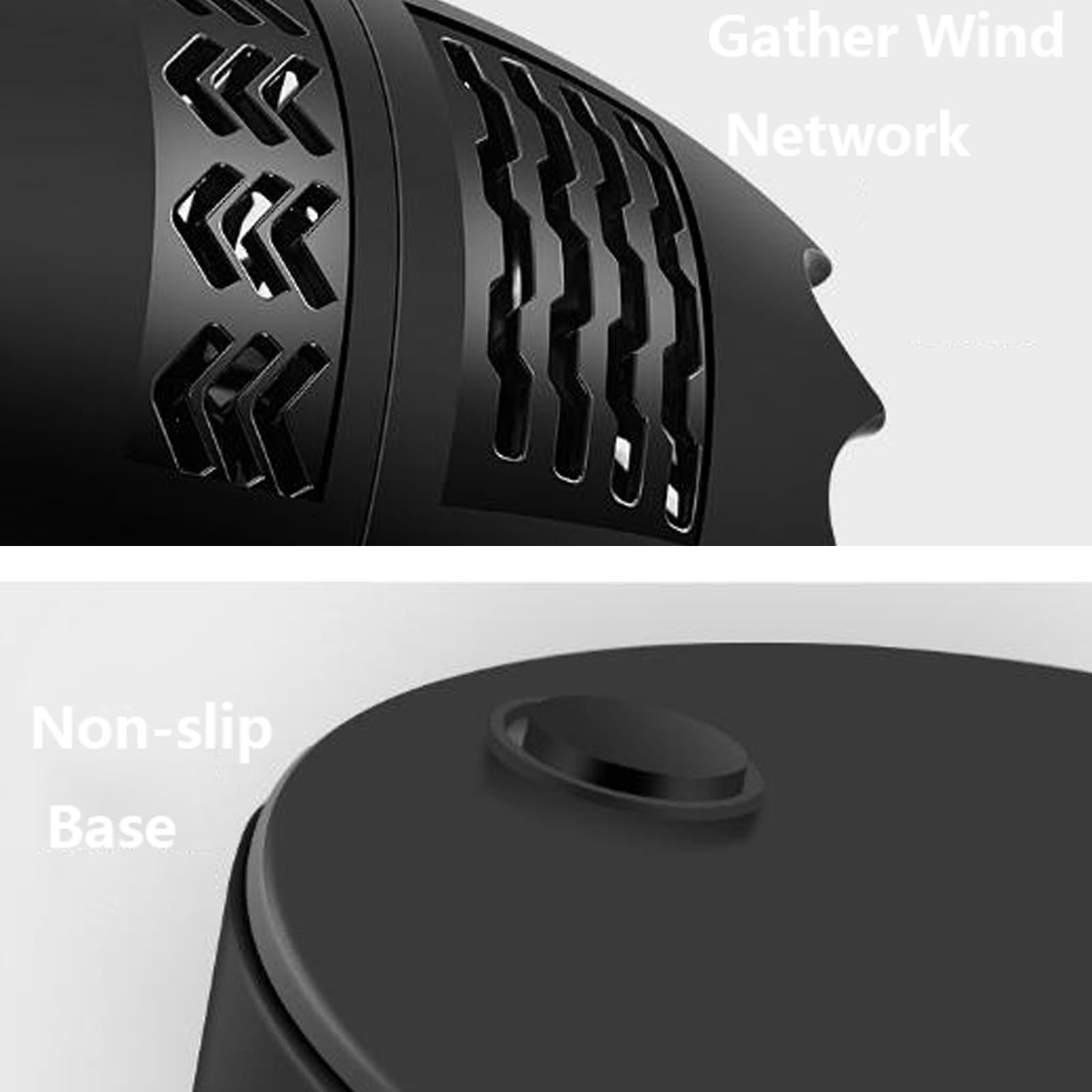 Portable USB Dual-Blade Turbo Fan Mini Circulation Fan Two-Speed Wind view 4