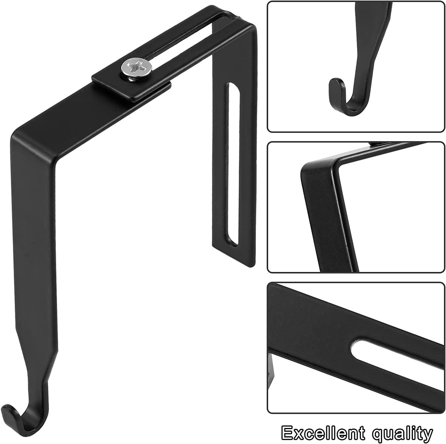 4pcs Door Storage Hooks Kitchen Hook Kitchen Hanging Hooks Coat Hangers view 3