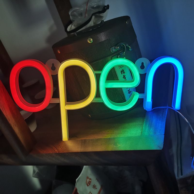 Christmas Neon Sign Light Open Neon Light Sign Room Decorations Neon Lights view 2