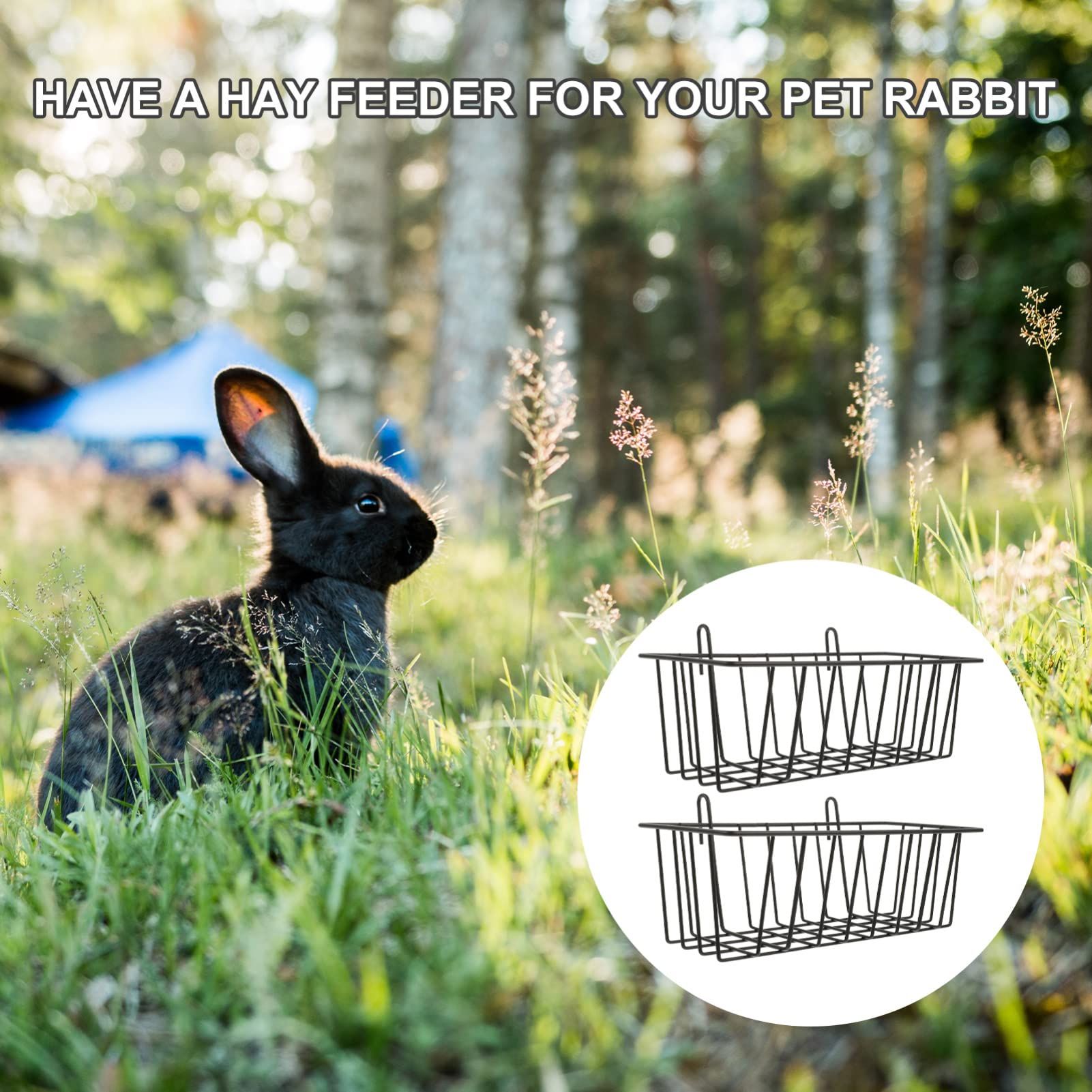 Pet Cage Supply 2pcs Rabbit Rack Wrought Iron Hanging Storage Rack Rabbit view 4