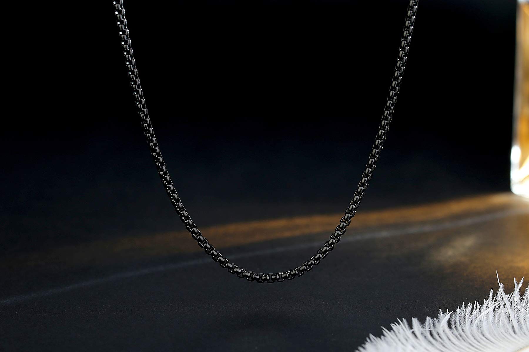 1 pcs Chain for Men, Mens Chain Necklaces, Chain Necklace for Men Women and view 3
