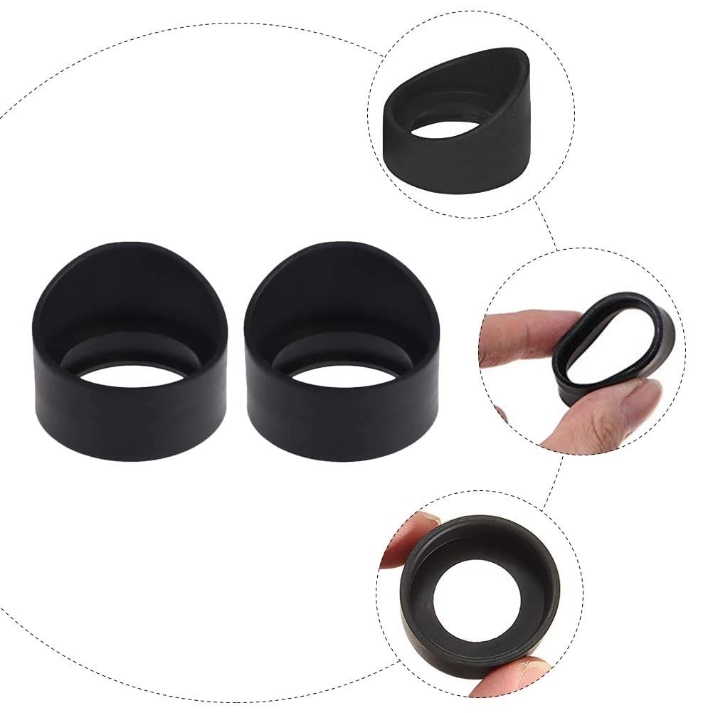 2 Pcs Microscope eyeshield Microscope Eye Cups Binocular eyecups Eyepiece view 2