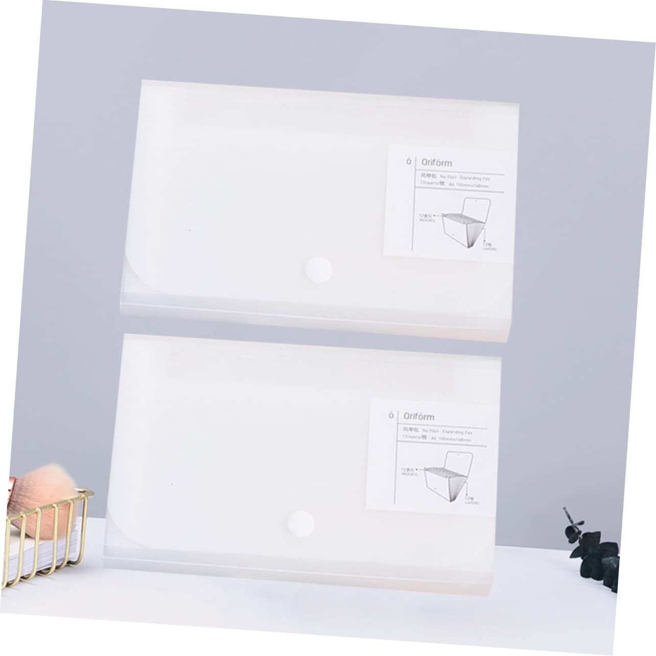 2pcs File Folder Expandable Folder Document File Holders Document Folder