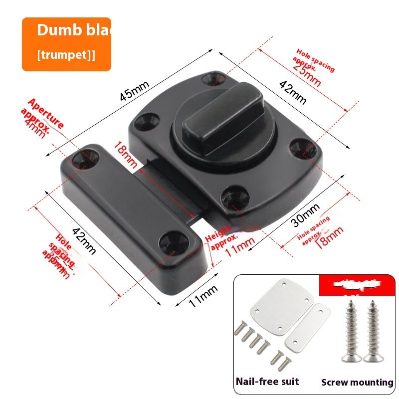 2 Packs Rotate Bolt Latch Gate Latches Safety Door Lock view 4