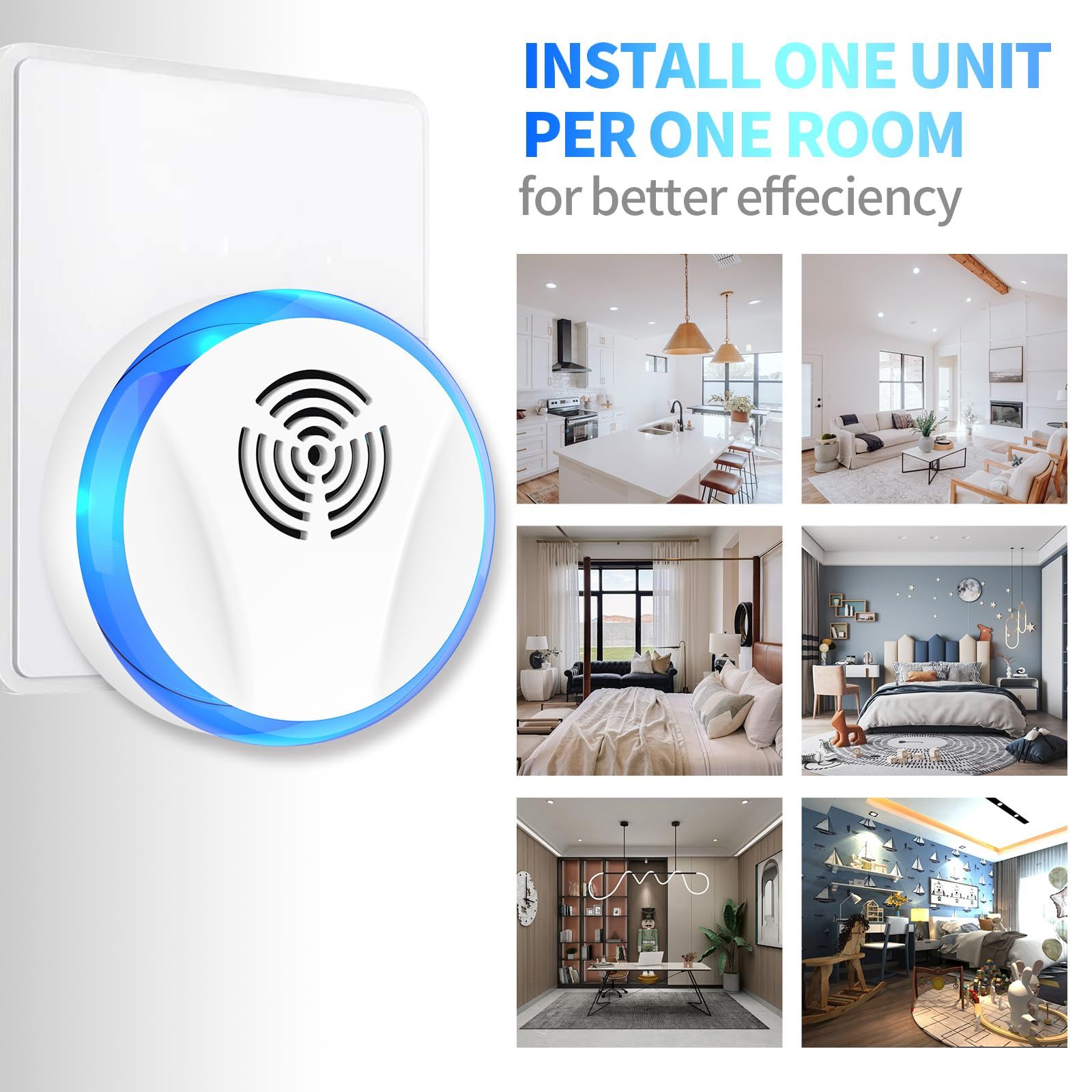 6 Packs Ultrasonic Pest Repeller